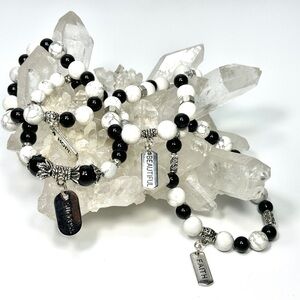 Stretchy cord, all natural gemstones